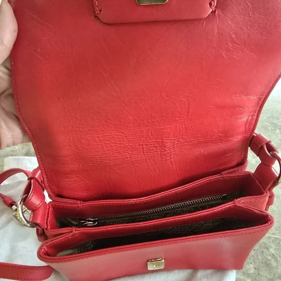 Stuart Weitzman Vibrant Red Mini Bag - Picture 4 of 5